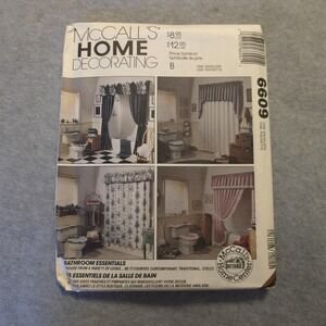 McCalls Sewing Pattern Home Decorating Bathroom Essentials 6609 Uncut